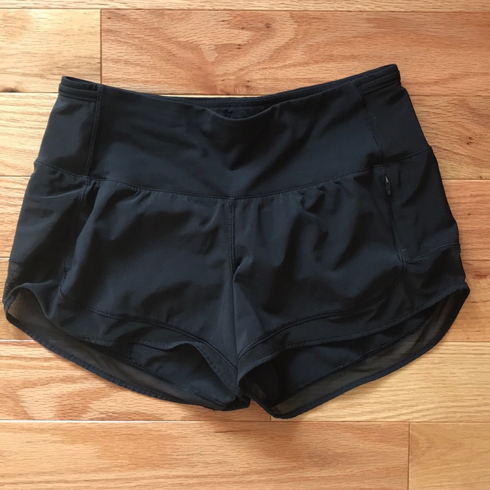 Black lululemon size 4 shorts